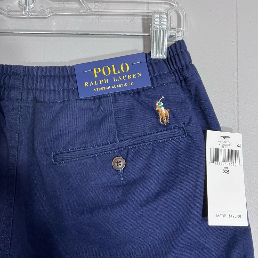 NWT $125 Polo Ralph Lauren 6” Embroidered Polo Bear Prepster Shorts Mens XS Navy - Picture 9 of 9